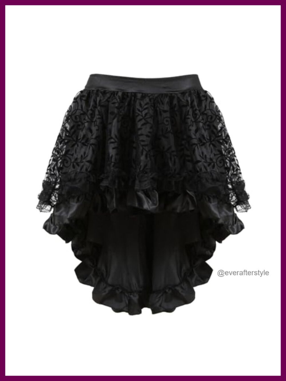 Steampunk Renaissance Pirate Skirt Plus Size High Low Cosplay